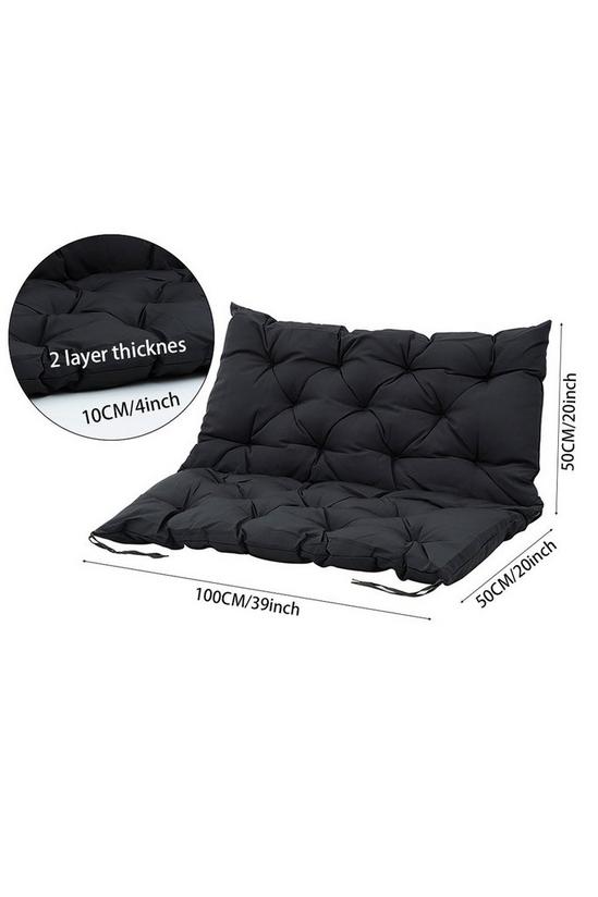 Living and Home Sun Lounger Cushion Chair Sofa Cushion Dark Grey 150 cm x 50cm 5