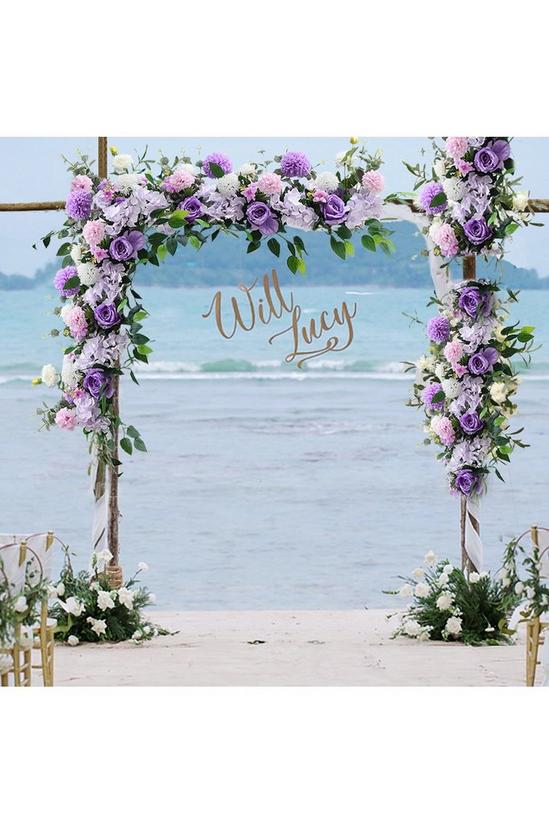 Living and Home Artificial Mixed Flowers Wedding Aisle Decor 3