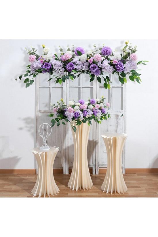 Living and Home Artificial Mixed Flowers Wedding Aisle Decor 4