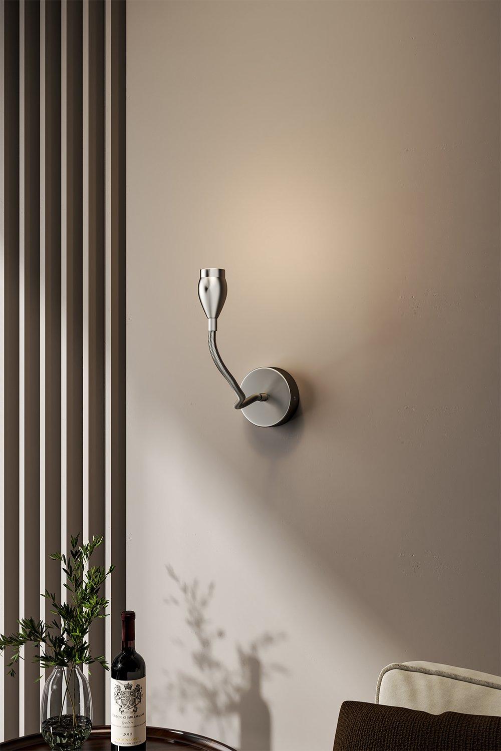 Contemporary Adjustable Gooseneck LED Wall Light