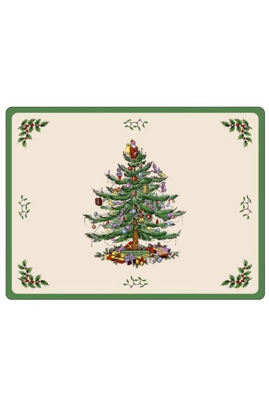 Portmeirion Spode Christmas Tree Placemats Set of 6 1