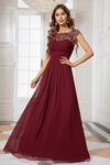 Ever Pretty Flattering A-Line Chiffon Lace Evening Dress for Wedding with Cap Sleeve thumbnail 4