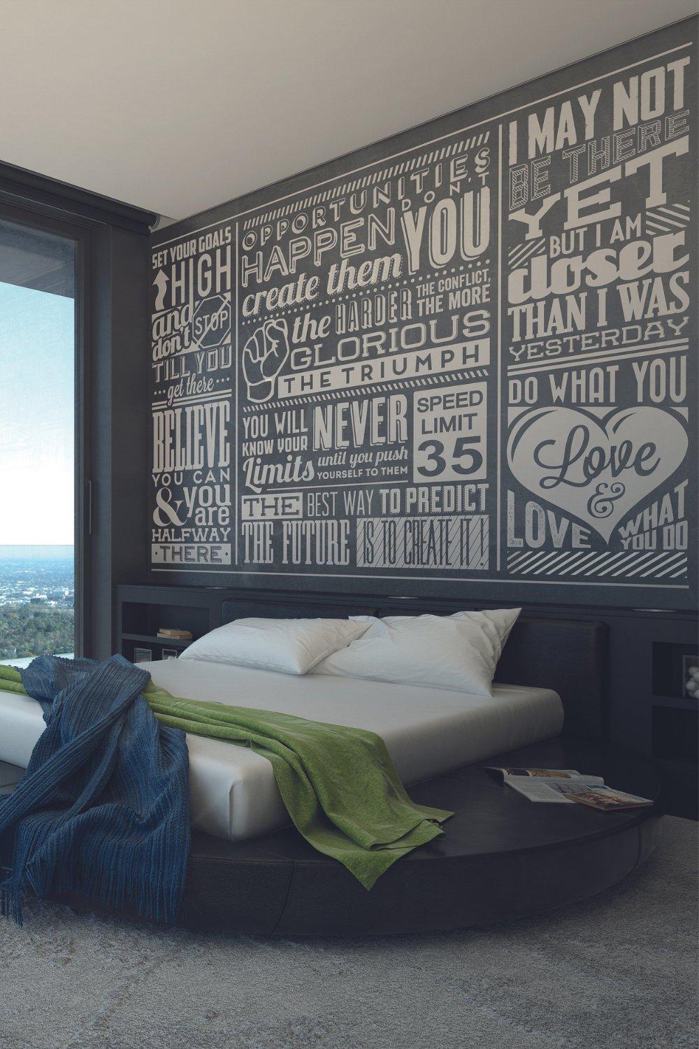Chalk Quotes Wall Mural