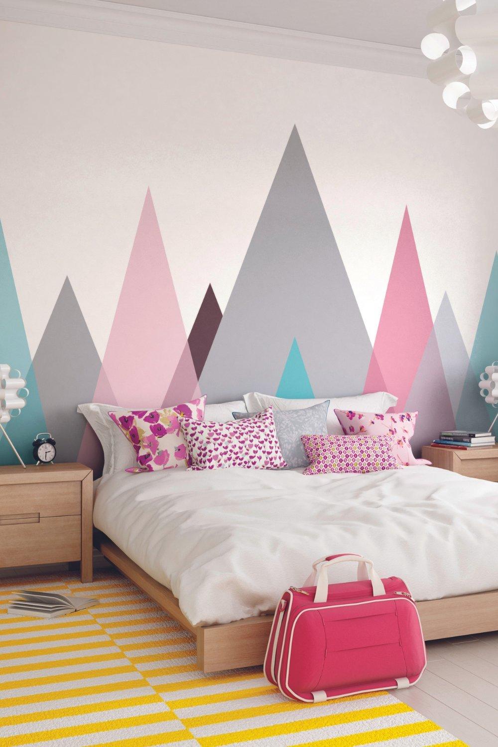 Abstract Mountains Matt Smooth Paste the Wall Mural 300cm wide x 240cm high