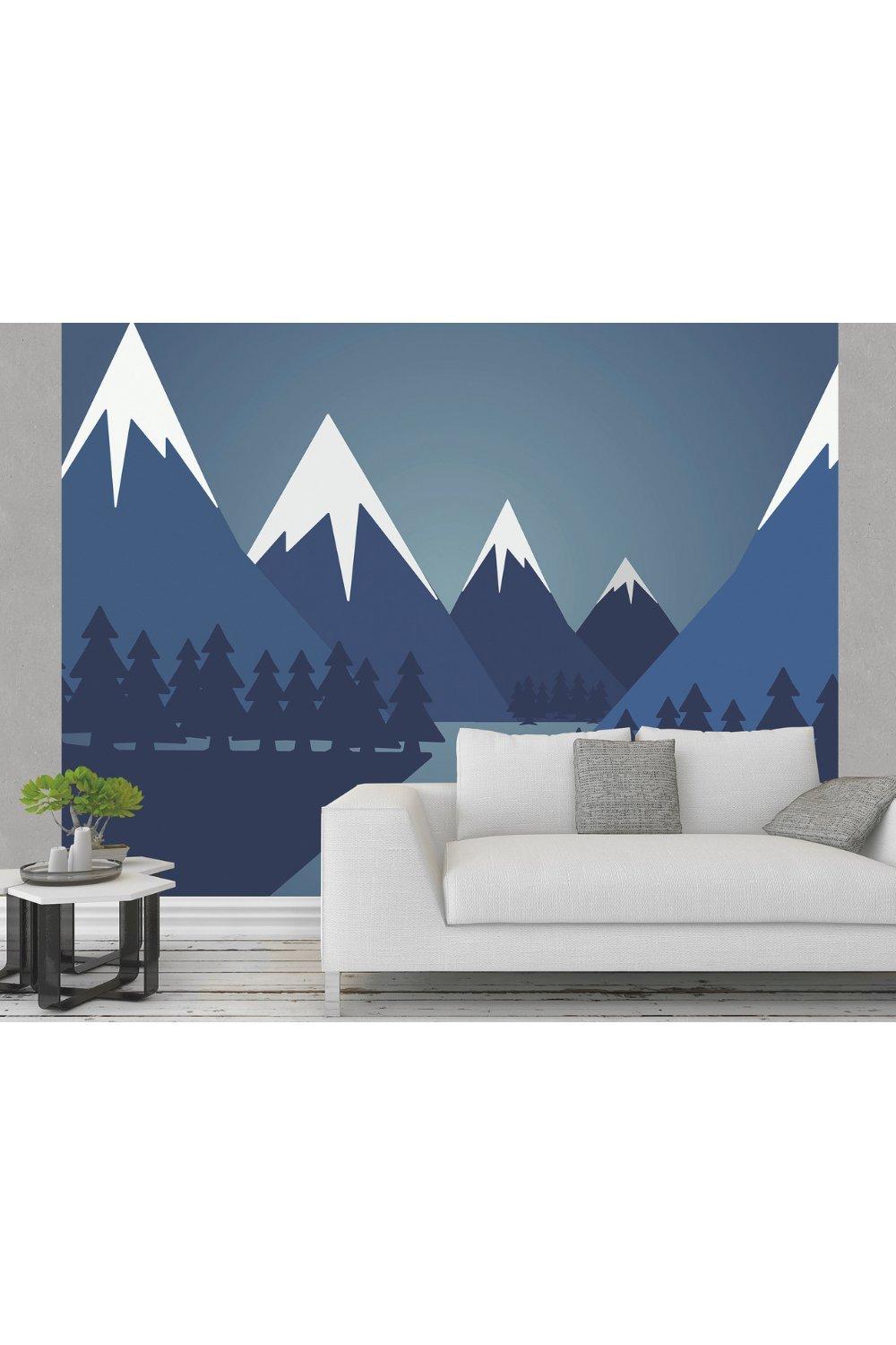 Snowy Mountains Wall Mural