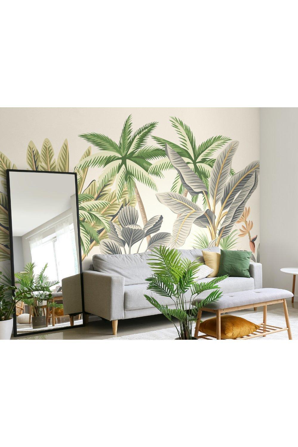 Tropical Palm Trees Matt Smooth Paste the Wall Mural 300cm wide x 240cm high