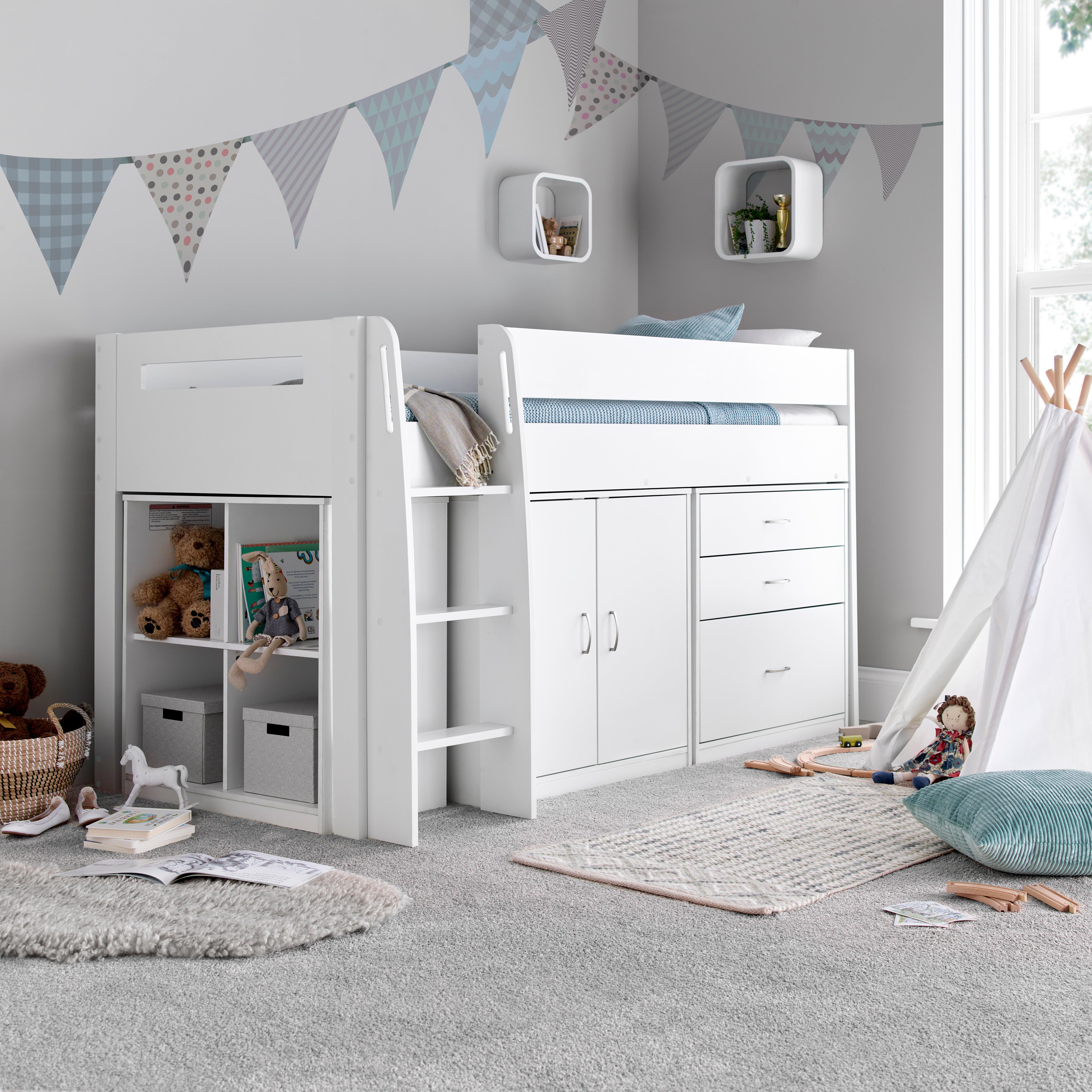 Lacy Storage Mid Sleeper Bed
