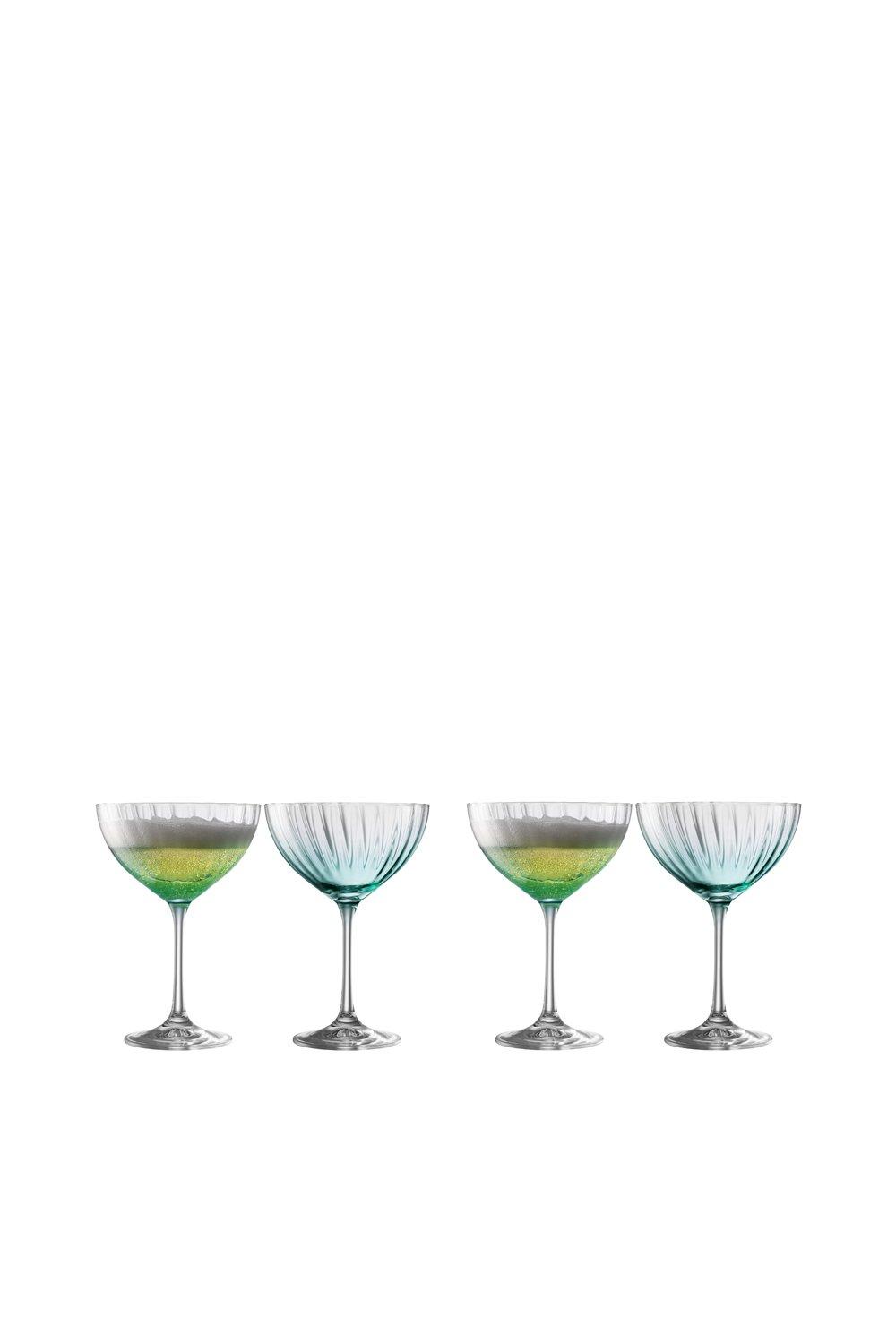 Erne' Aqua Cocktail/Champagne Set of 4