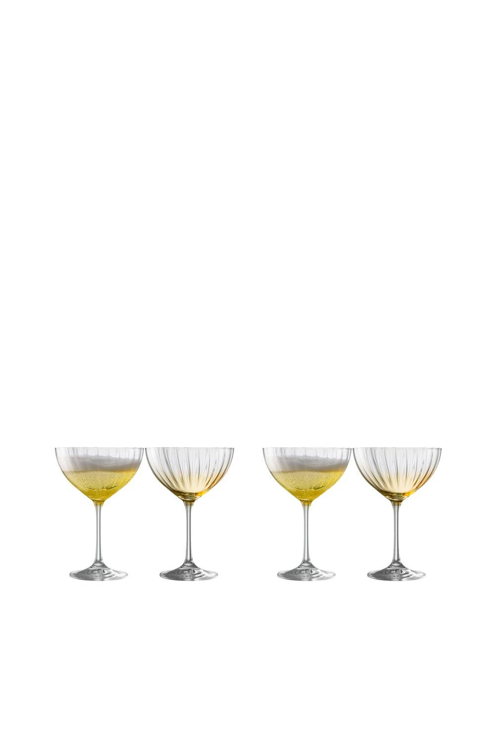 Erne' Amber  Cocktail/Champagne Set of 4