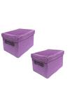 Topfurnishing Set Of 2 Kids Storage Basket Organiser With Handles 38 x 26 x 20 cm thumbnail 1