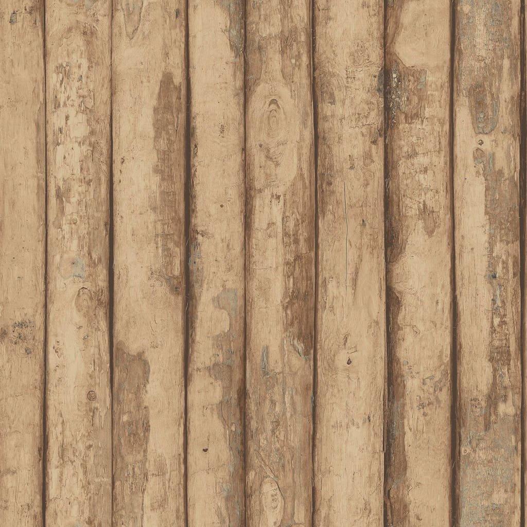 Noordwand Homestyle Wallpaper Old Wood Brown