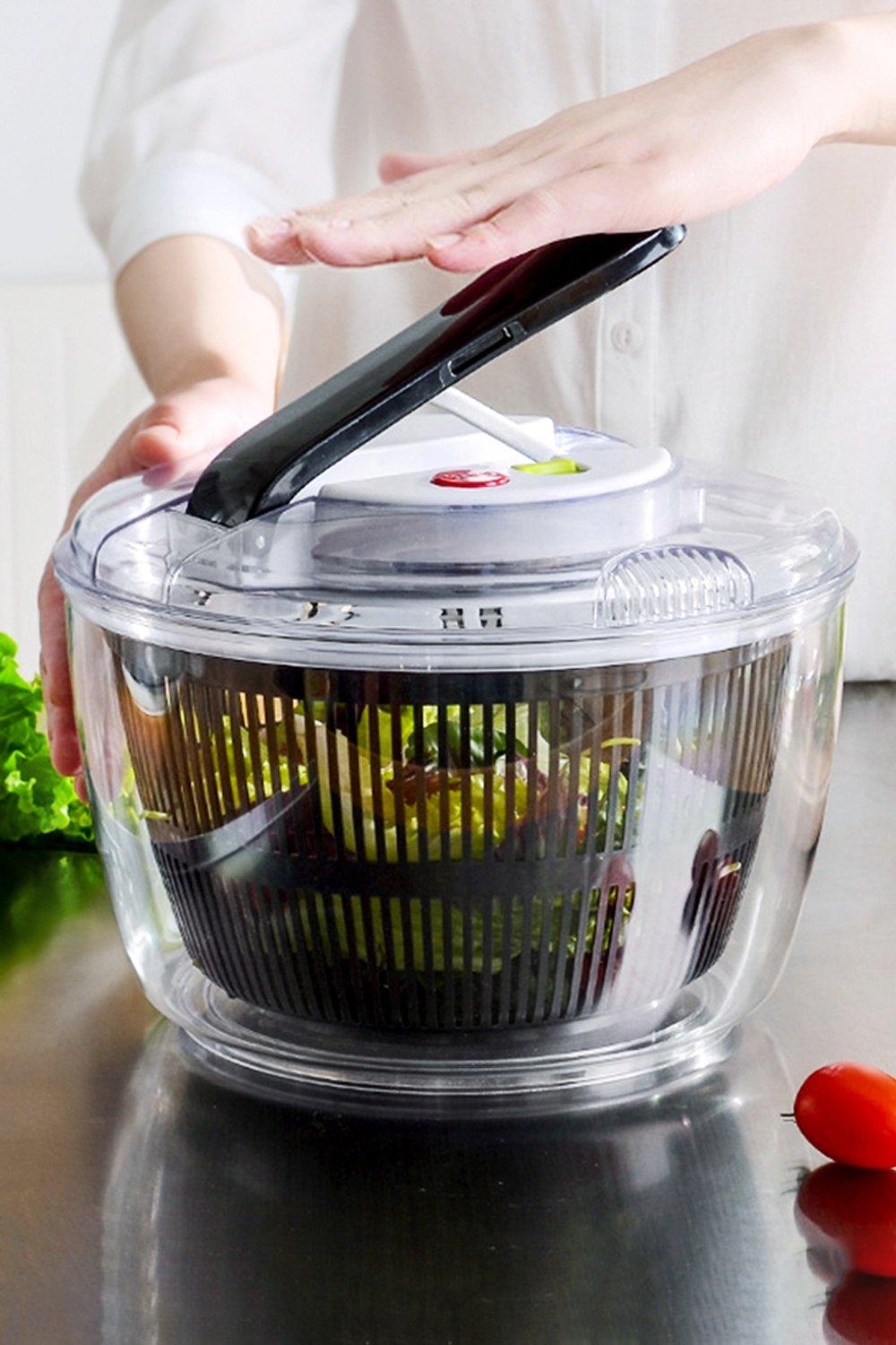 5L Kitchen Manual Salad Spinner Fruit Washer