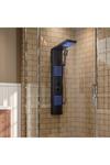 Living and Home Modern Wall Mount Shower Panel Tower System with LED Lights thumbnail 1