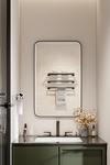 Living and Home 122*3.5*76cm Aluminum Frame Bathroom Vanity Wall Mirror with Rounded Corner thumbnail 2