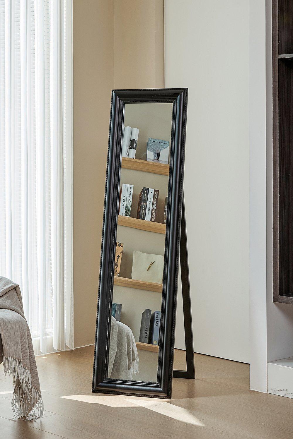40*42*150cm Modern Black Full-Length Floor Mirror