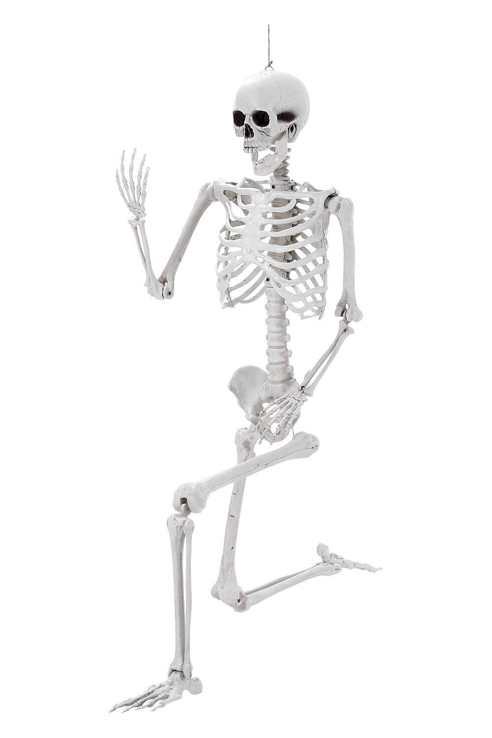 Large Poseable Skeleton Props for Halloween Party Decoration