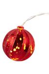 Living and Home Multicoloured Christmas Ball Ornament String Lights Battery Powered thumbnail 4