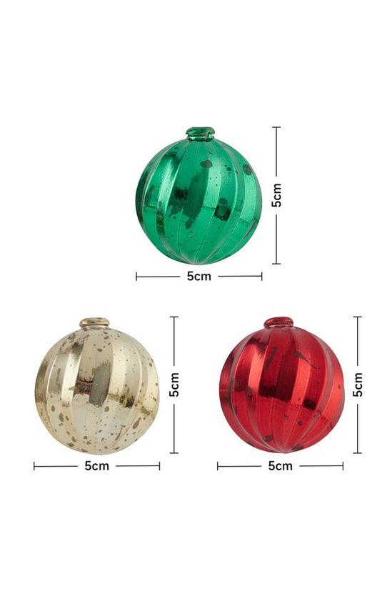 Living and Home Multicoloured Christmas Ball Ornament String Lights Battery Powered 6