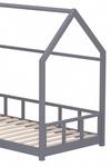 Living and Home 167cm W x 85cm D Grey Kid's Bed with House Frame Pine Wood thumbnail 6