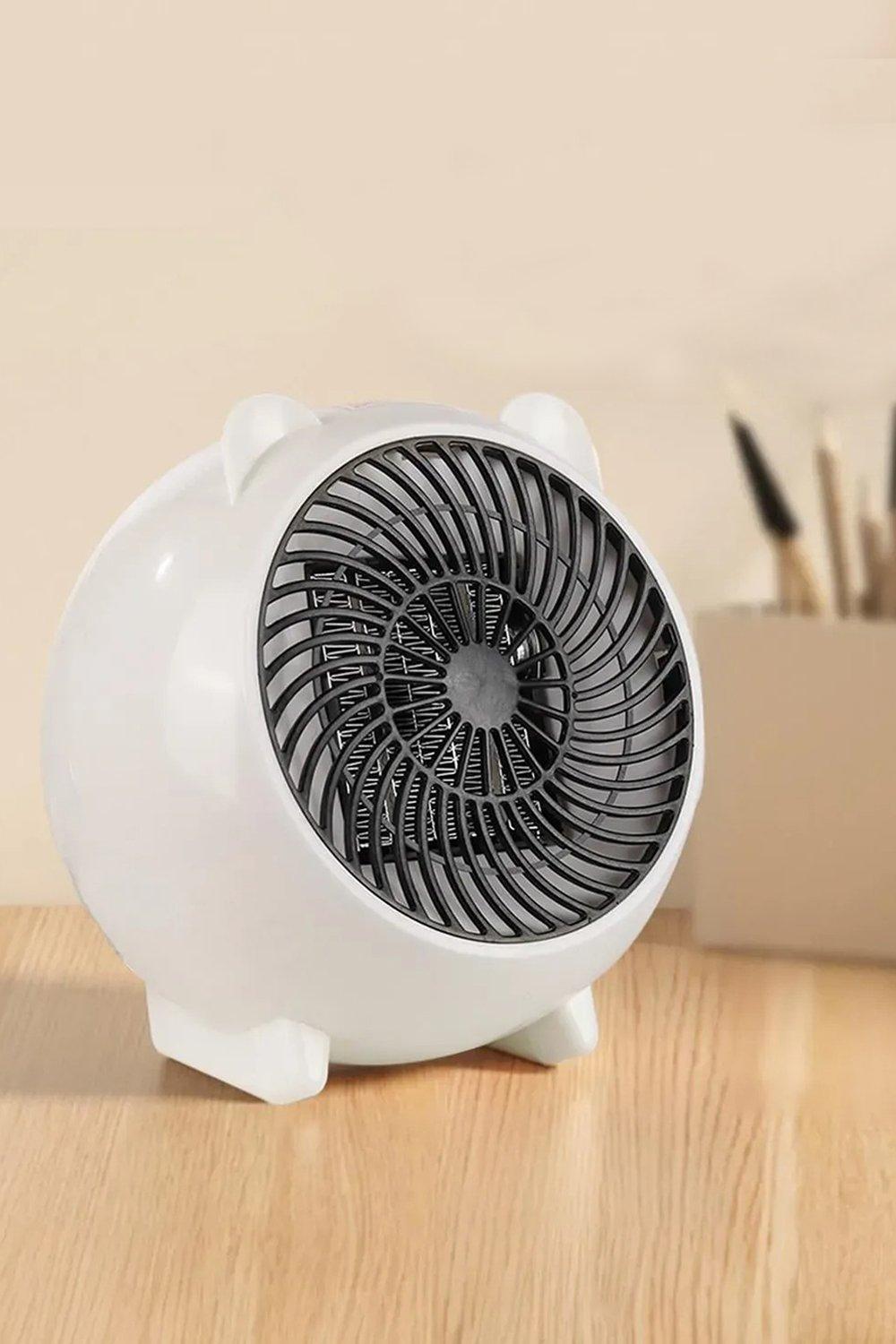 Mini Electric Fan Heater Home Office Desktop PTC Ceramic Air Heating Warmer 500W
