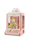 Living and Home Household Mini Clip Doll Claw Machine-Pink thumbnail 3