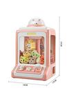 Living and Home Household Mini Clip Doll Claw Machine-Pink thumbnail 6