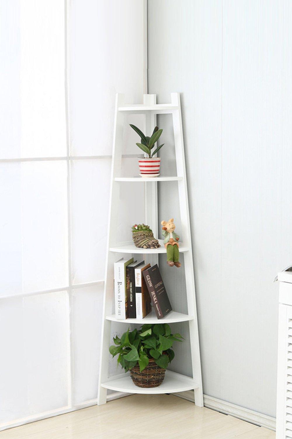 Shelves & Bookcases | Modern Corner Ladder On 5th Floor Of Plant ...