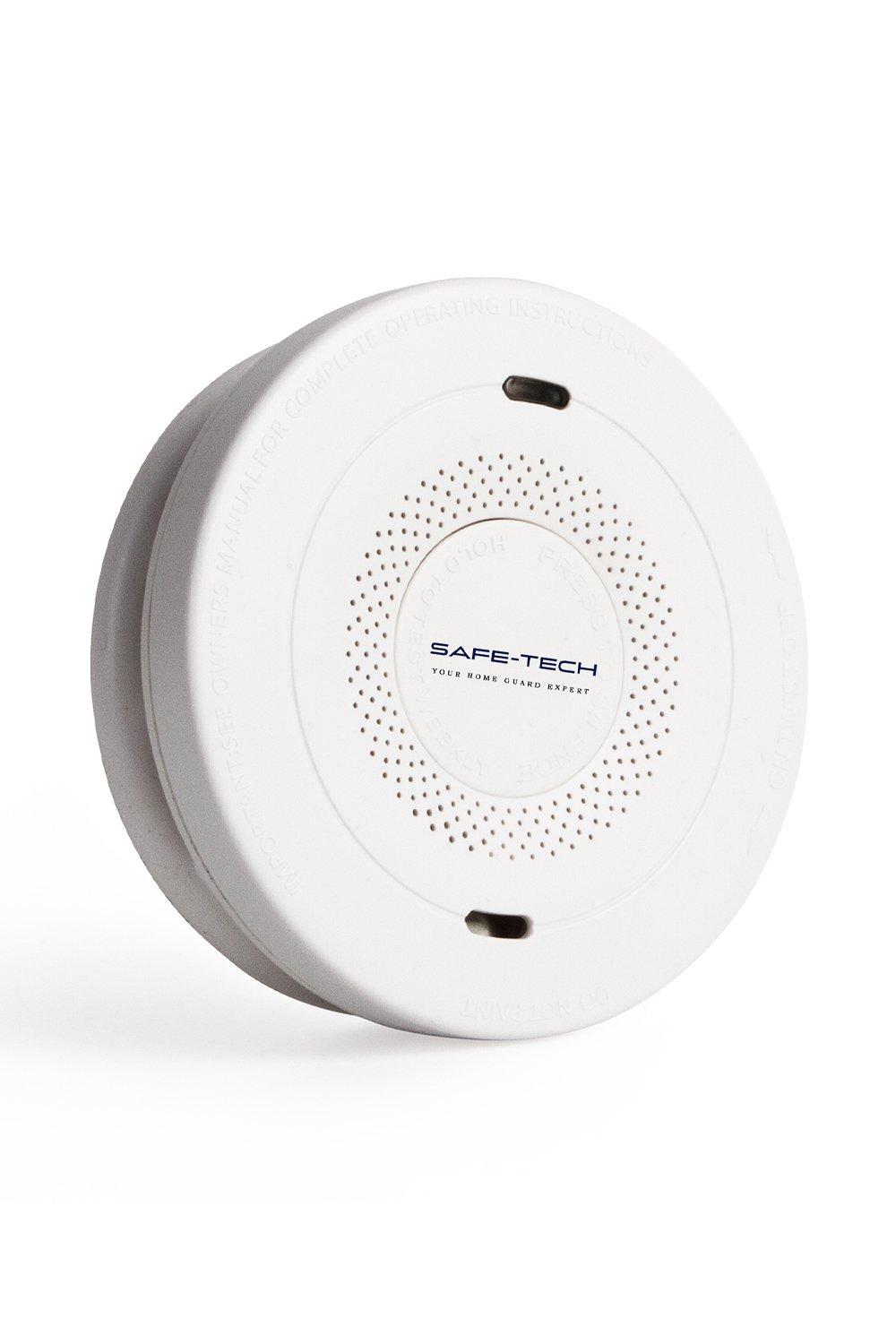 2 in 1 Smoke & Carbon Monoxide Alarm, Combination Smoke Detector with Flash, 10 Year Tamper-Proof Ba