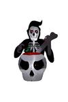 Living and Home Halloween Inflatable Grim Reaper Cauldron Combo thumbnail 1