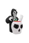 Living and Home Halloween Inflatable Grim Reaper Cauldron Combo thumbnail 2