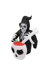 Living and Home Halloween Inflatable Grim Reaper Cauldron Combo thumbnail 3