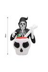Living and Home Halloween Inflatable Grim Reaper Cauldron Combo thumbnail 4