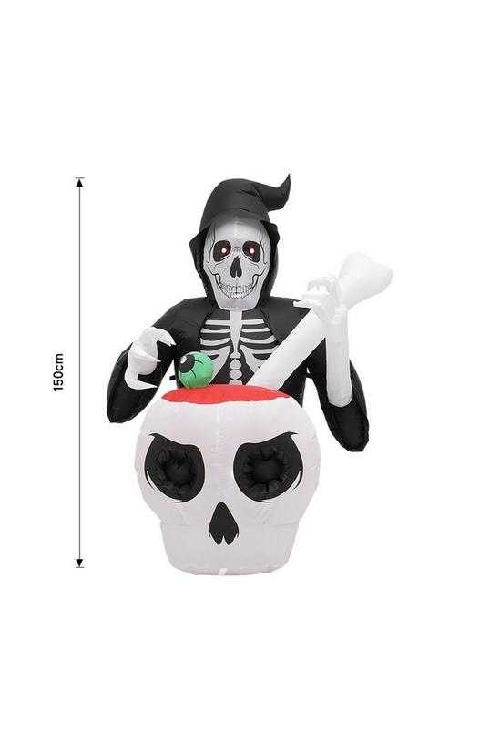 Living and Home Halloween Inflatable Grim Reaper Cauldron Combo 4