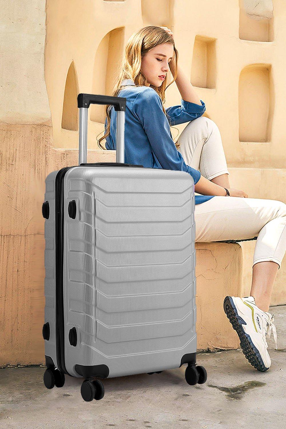 Rolling Hardshell Luggage Travel Suitcase, 24