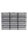 Living and Home Set of 12 Clear Plastic Stackable Shoe Storage Box thumbnail 2