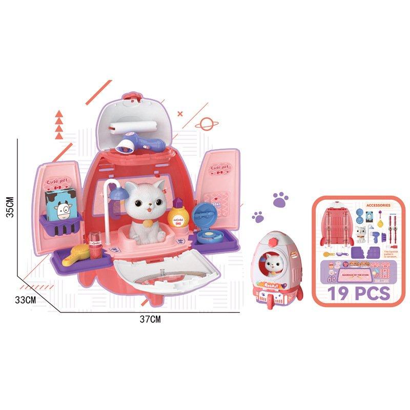 Pet set Backpack Toys for Kids-- Orange Rabbit Design