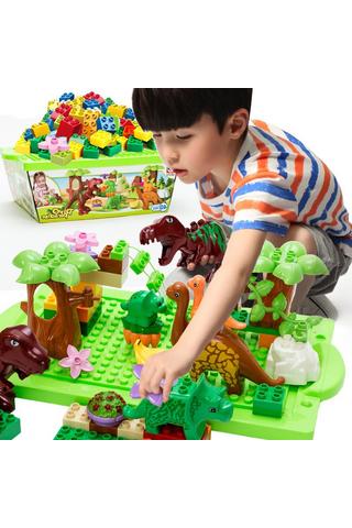 Product 40PCS Dinosaur Assembling Building Blocks Green