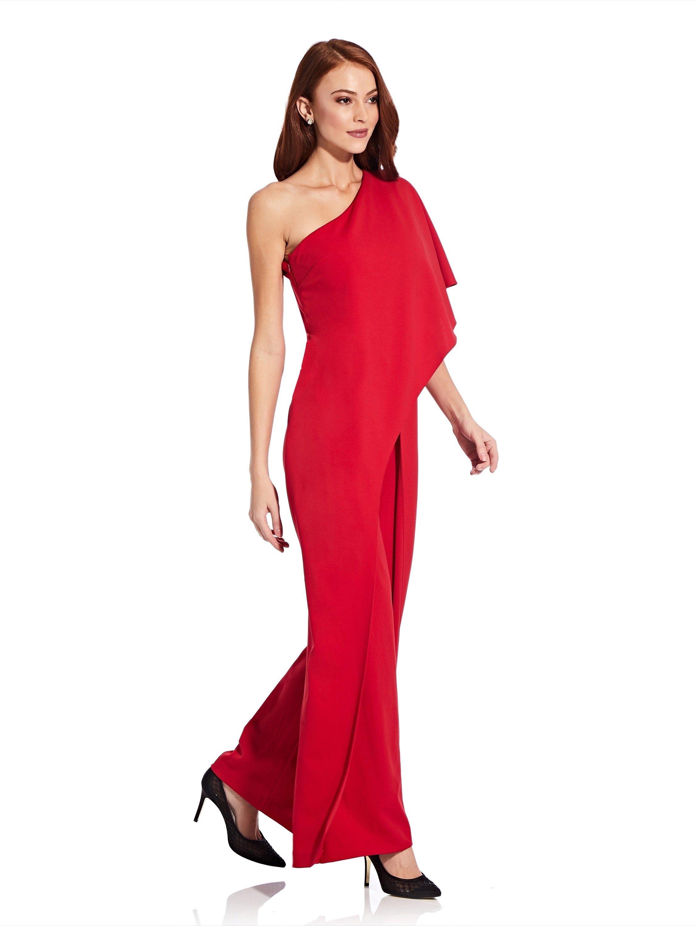 Dresses One Shoulder Jumpsuit Adrianna Papell