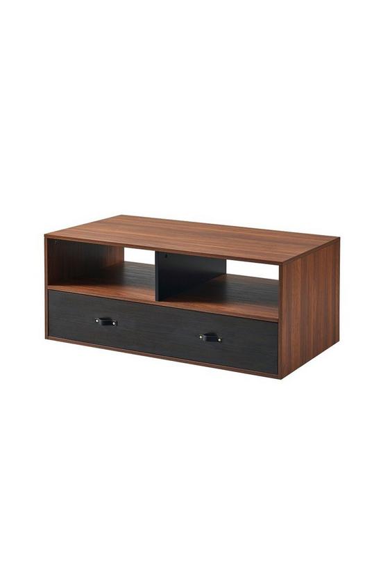 Teamson Home Henry Wooden Coffee Table & Storage, Modern Rectangular End Table 2