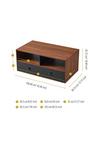 Teamson Home Henry Wooden Coffee Table & Storage, Modern Rectangular End Table thumbnail 4