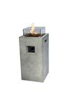 Teamson Home Outdoor Garden Small Square Propane Gas Fire Pit Burner thumbnail 1