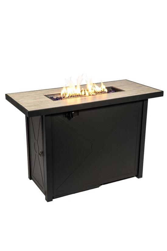 Teamson Home Outdoor Garden X-Large, Propane Gas Fire Pit Table Burner 1