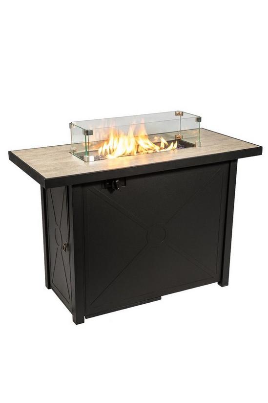 Teamson Home Outdoor Garden X-Large, Propane Gas Fire Pit Table Burner 3