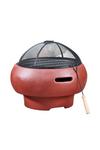 Teamson Home Garden Small, Round Wood Burning Fire Pit, Outdoor Furniture Chimenea thumbnail 1