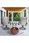 Teamson Home Garden Small, Round Wood Burning Fire Pit, Outdoor Furniture Chimenea thumbnail 2