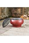 Teamson Home Garden Small, Round Wood Burning Fire Pit, Outdoor Furniture Chimenea thumbnail 3