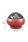 Teamson Home Garden Small, Round Wood Burning Fire Pit, Outdoor Furniture Chimenea thumbnail 6