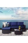 Teamson Home Outdoor Garden Furniture,Rattan Wicker Patio Sectional Sofa Set thumbnail 1