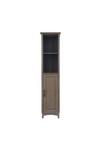 Teamson Home Russell Wooden Bathroom Linen Tower Storage Cabinet thumbnail 5