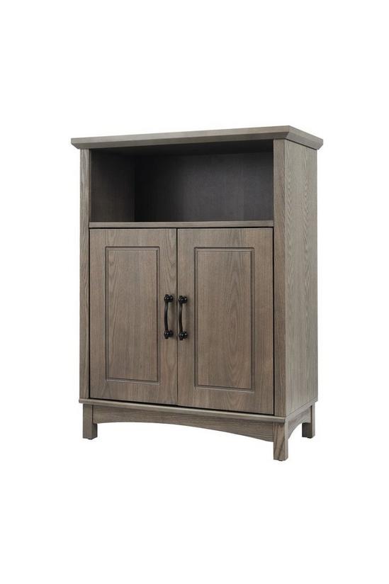 Teamson Home Russell Wooden Bathroom Free Standing Storage Cabinet 1